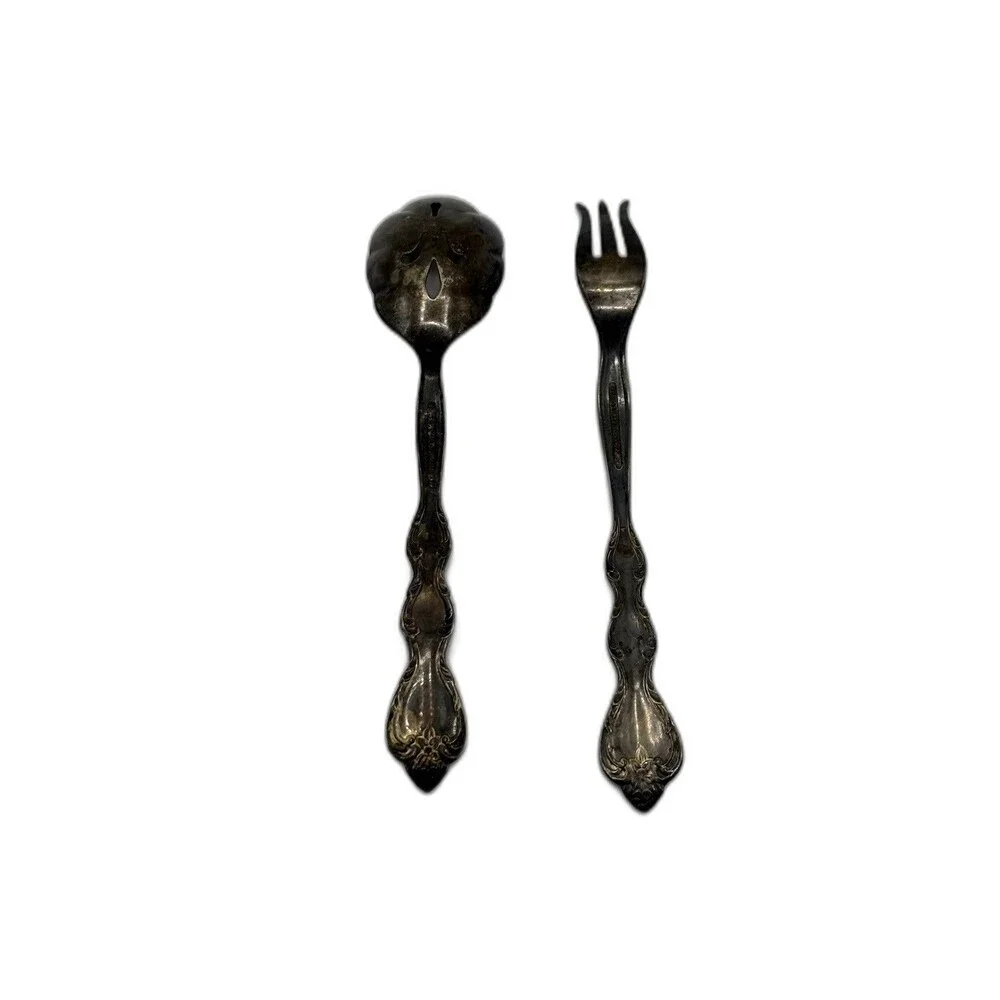 VTG.  1964 International Silver Co. Silver plated Serving Set Interlude Pattern